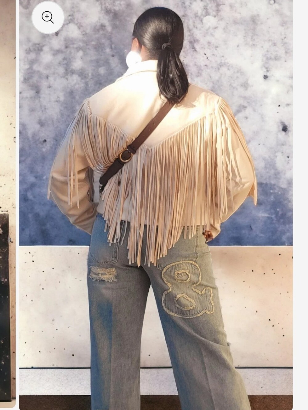 Oli & Hali Light Blue Boyfriend Jeans with Embroidered 'Love' & Ampersand - Picture 4 of 10